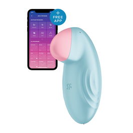 Vibromasseur Satisfyer Tropical Tip Light Bleu
