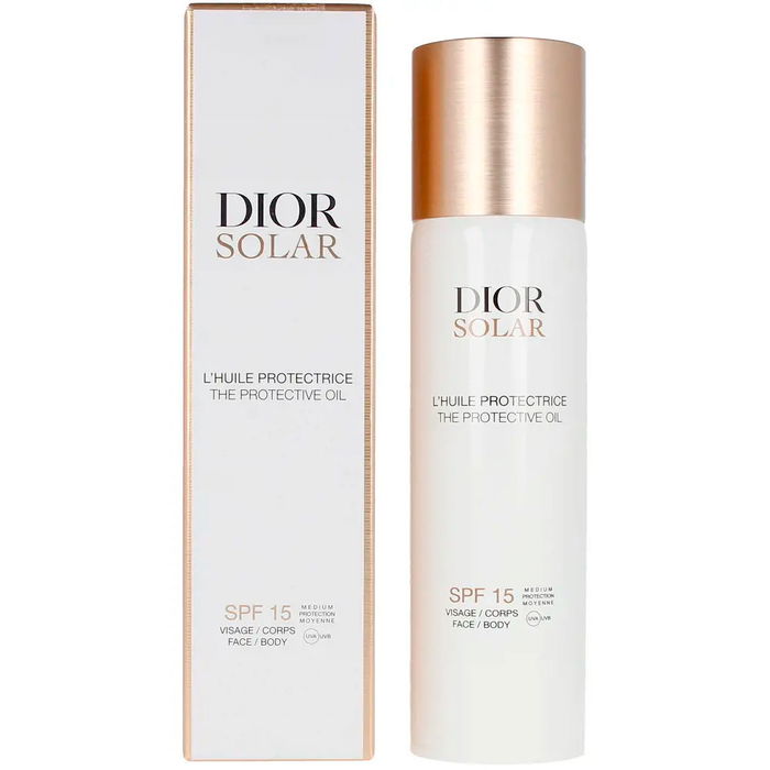 Dior Huile Protectrice Brume SPF15 125ml pour Visage, Corps et Cheveux - Protection Moyenne et Éclat Radieux