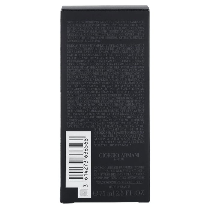 Giorgio Armani Code Eau de Toilette 75 ml pour Homme Giorgio Armani Code Eau de Toilette 75 ml pour Homme