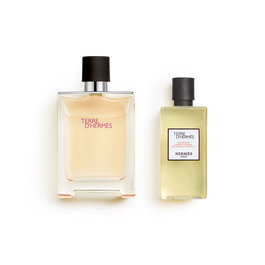 Hermès Terre d'Hermès Eau de Toilette - Parfum Homme - 100 ml + Gel Douche 80 ml - Notes Boisées et Agrumes