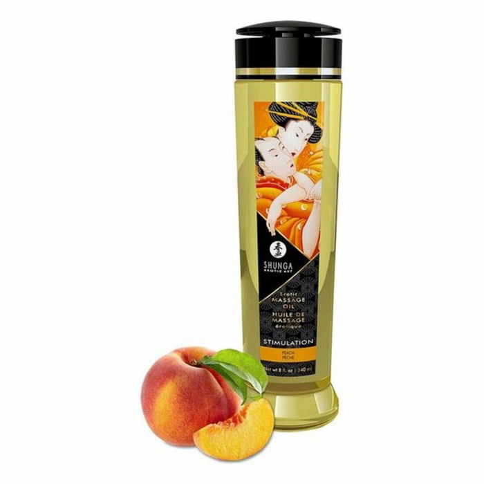 Huile de massage érotique Shunga Stimulation Pêche (240 ml) Huile de massage érotique Shunga Stimulation Pêche (240 ml)