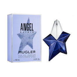 Thierry Mugler Angel Elixir Eau de Parfum pour Femme, Flacon Vaporisateur 100 ml, Notes de Piment Rose, Fleurs Blanches et Vanille