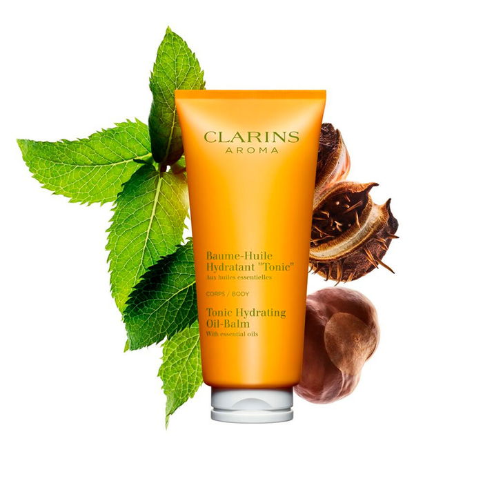 Clarins Baume Corps Tonique 200 ml Soin Hydratant aux Essences Naturelles