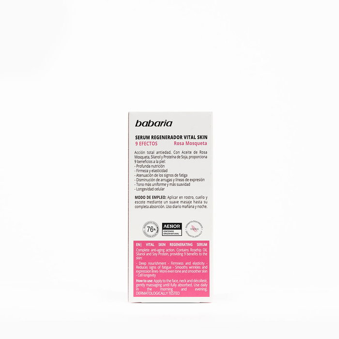 Babaria Rosa Mosqueta Vital Skin 9 Sérum Régénérateur 50 ml Babaria Rosa Mosqueta Vital Skin 9 Sérum Régénérateur 50 ml