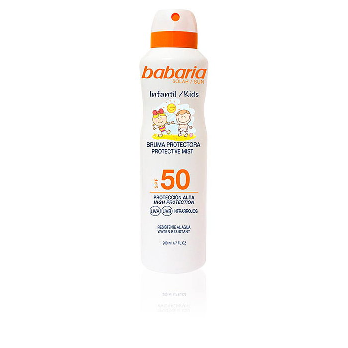 Babaria SOLAR INFANTIL SPF50 Brume Protectrice Spray 200 ml Unisexe Babaria SOLAR INFANTIL SPF50 Brume Protectrice Spray 200 ml Unisexe