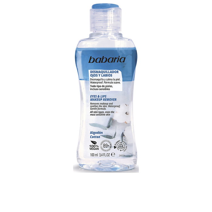 Babaria Démaquillant Biphasique Yeux-Lèvres 100 ml Babaria Démaquillant Biphasique Yeux-Lèvres 100 ml