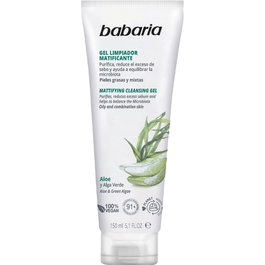 Babaria Gel nettoyant visage matifiant ALOE VERA 150 ml