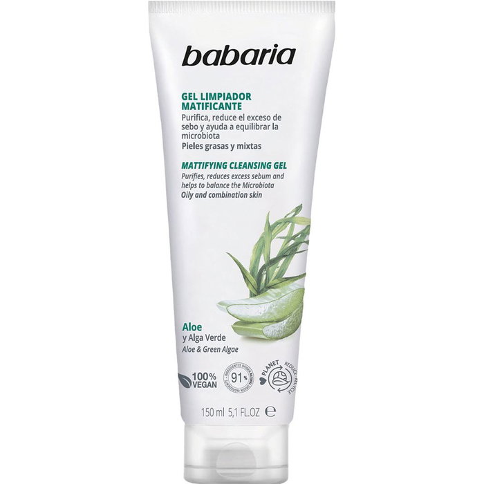 Babaria Gel nettoyant visage matifiant ALOE VERA 150 ml Babaria Gel nettoyant visage matifiant ALOE VERA 150 ml