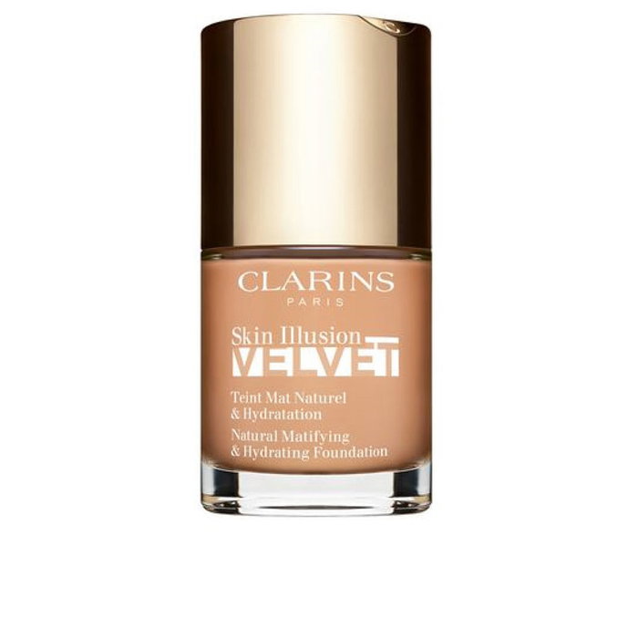 Clarins Fond de teint Skin Illusion Velvet - Finition mate - Ingrédients naturels - Teinte 109C Blé - 30 ml Clarins Fond de teint Skin Illusion Velvet - Finition mate - Ingrédients naturels - Teinte 109C Blé - 30 ml