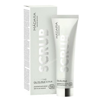 Mádara Organic Skincare SCRUB gommage exfoliant huile‑au‑lait 60 ml