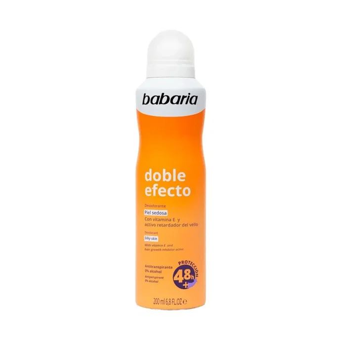Babaria Double Effect Déodorant en spray adoucissant et lissant 200 ml Babaria Double Effect Déodorant en spray adoucissant et lissant 200 ml