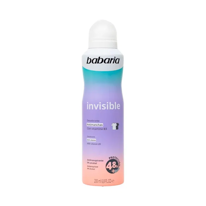 Babaria Déodorant Invisible en spray 48h pour femmes Babaria Déodorant Invisible en spray 48h pour femmes