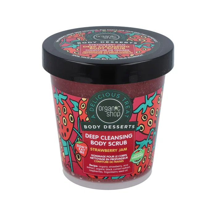 ORGANIC SHOP Exfoliant Corporel Profond Confiture de Fraise 450ml ORGANIC SHOP Exfoliant Corporel Profond Confiture de Fraise 450ml