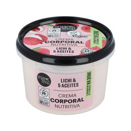 ORGANIC SHOP Crème Corporelle Nutritive Litchi et 5 Huiles 250ml