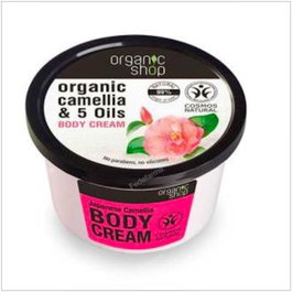 ORGANIC SHOP Crème Corporelle Raffermissante Camélia et 5 Huiles 250ml