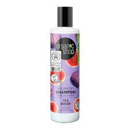 ORGANIC SHOP Shampoo Volumateur pour Cheveux Gras Figue et Escaramuja