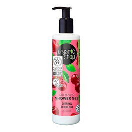 ORGANIC SHOP Gel Douche Adoucissant Cerise et Myrtille Bleue