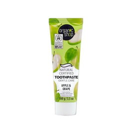 ORGANIC SHOP Pâte à dents naturelle pomme et raisin pour sensibilité dentaire 100 g