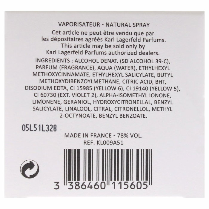 Karl Lagerfeld Karl Paris 21 Rue Saint-Guillaume Eau de Parfum pour femme 60 ml