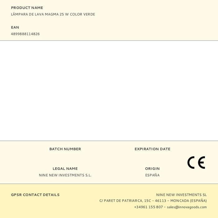 Lampe à Lave Magla InnovaGoods Vert Lampe à Lave Magla InnovaGoods Vert