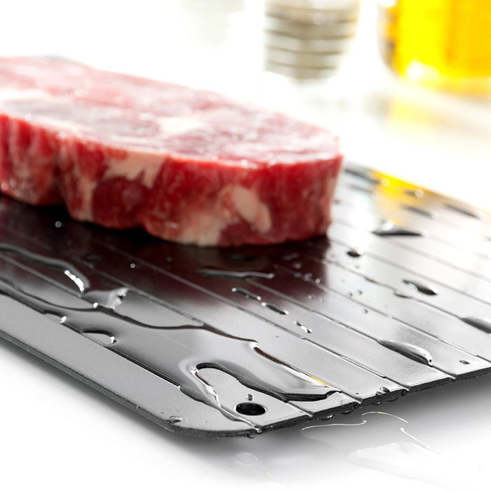 Innovagoods Plaque de décongélation rapide des aliments 35 x 20,5 cm, sans électricité, noir