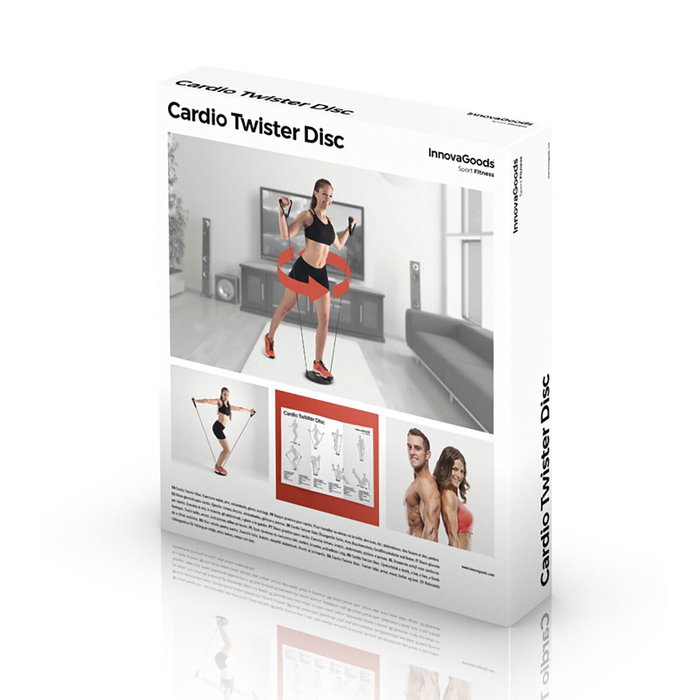 Disque Rotatif de Cardio avec Guide d'Exercices InnovaGoods