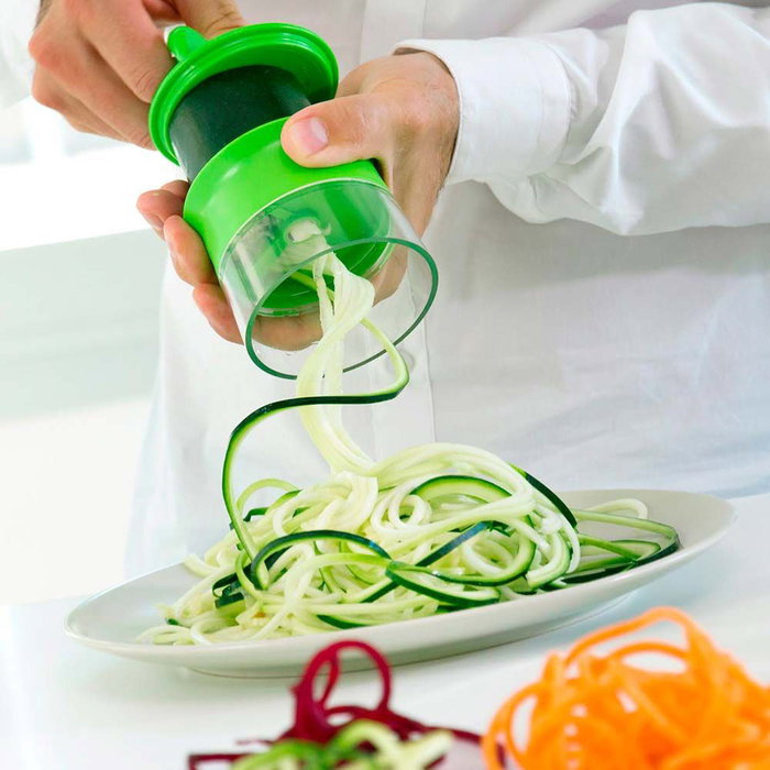 Innovagoods Spiru Coupe-légumes en spirale, 8 x 8 x 9 cm, passe au lave-vaisselle Innovagoods Spiru Coupe-légumes en spirale, 8 x 8 x 9 cm, passe au lave-vaisselle
