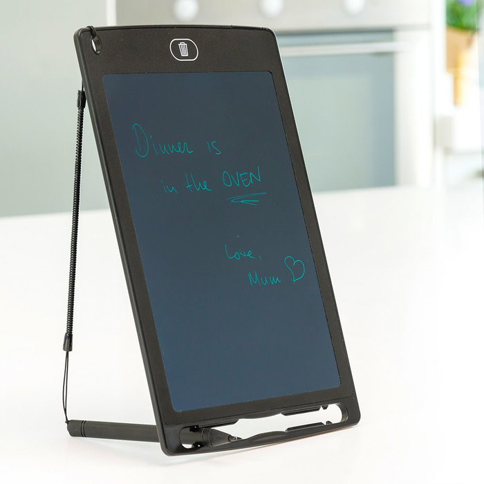 Innovagoods Tablette LCD pour dessin et écriture, Noir, 14,5 x 22,5 cm