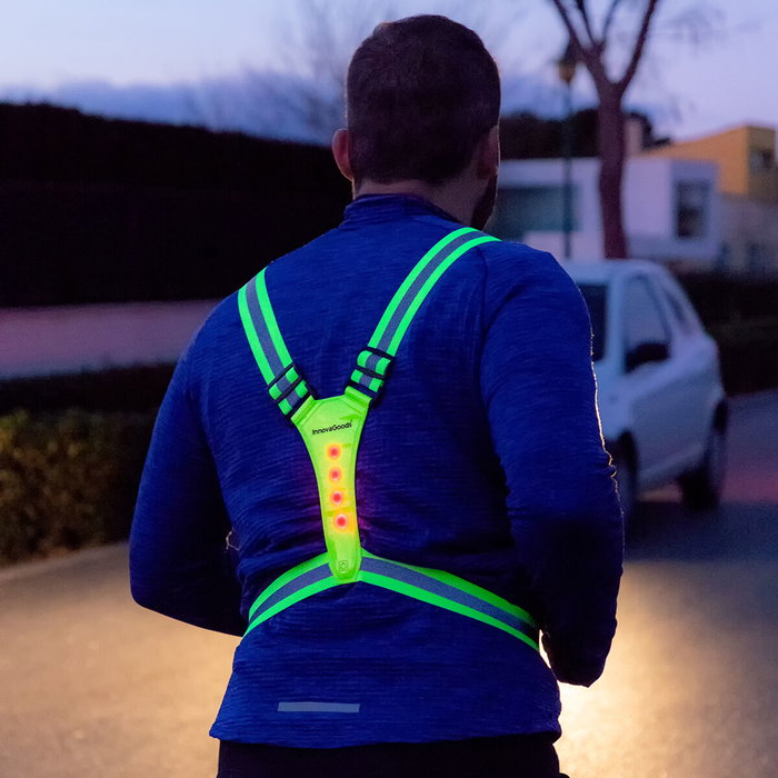 Harnais de Sport avec Lumières LED Lurunned InnovaGoods Harnais de Sport avec Lumières LED Lurunned InnovaGoods