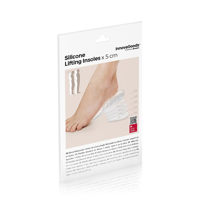 Semelles Élévatrices en Silicone x5 InnovaGoods 10 Unités Semelles Élévatrices en Silicone x5 InnovaGoods 10 Unités