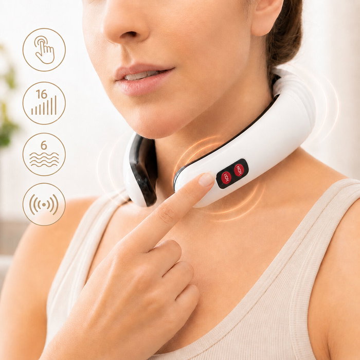 InnovaGoods Masseur de Cou et de Dos Électromagnétique Calmagner InnovaGoods Masseur de Cou et de Dos Électromagnétique Calmagner