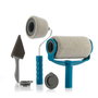 Ensemble de rouleaux de peinture anti-goutte rechargeables Roll'n'paint InnovaGoods 5 Pièces