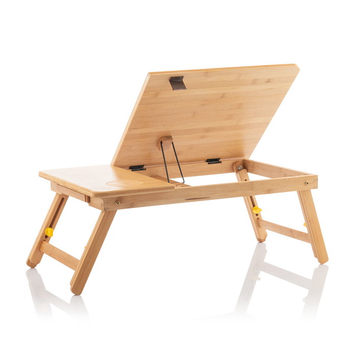 Table pliante d'appoint en bambou Lapwood InnovaGoods Table pliante d'appoint en bambou Lapwood InnovaGoods