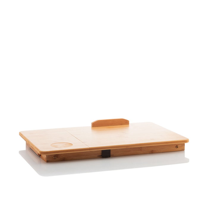 Table pliante d'appoint en bambou Lapwood InnovaGoods Table pliante d'appoint en bambou Lapwood InnovaGoods