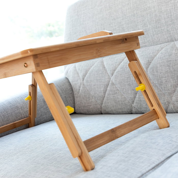Table pliante d'appoint en bambou Lapwood InnovaGoods Table pliante d'appoint en bambou Lapwood InnovaGoods