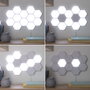 Innovagoods Set de 3 Panneaux LED Modulaires Magnétiques et Tactiles Hexagonaux – Lumière Blanche