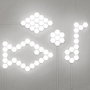 Innovagoods Set de 3 Panneaux LED Modulaires Magnétiques et Tactiles Hexagonaux