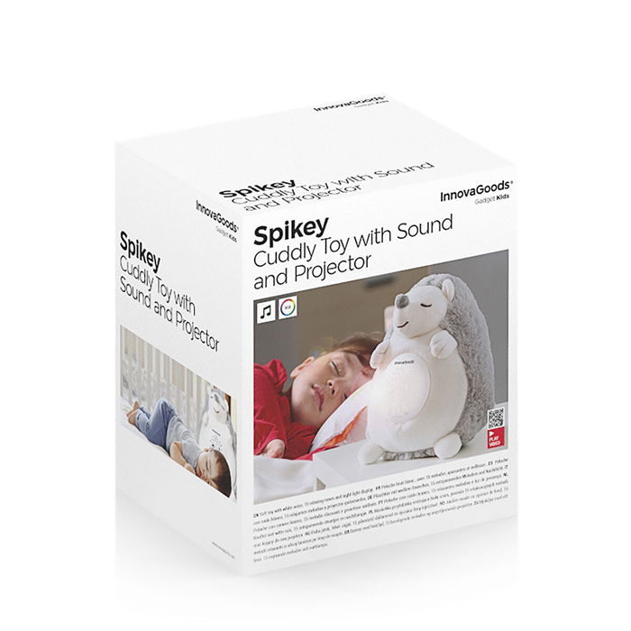 Hérisson en Peluche avec Bruit Blanc et Veilleuse Spikey InnovaGoods