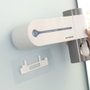 Innovagoods Smiluv Esterilizateur UV pour brosses à dents avec support mural et distributeur de dentifrice 3 en 1 capacité 5 brosses, désinfection rapide