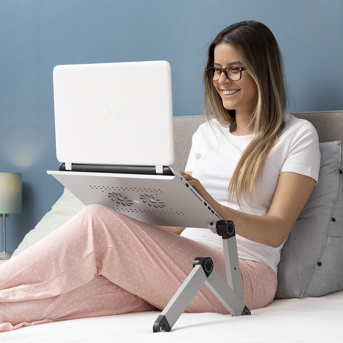 InnovaGoods Omnible Table Réglable pour Ordinateur Portable