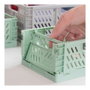 Innovagoods V0103244 Set de 3 boîtes de rangement pliables et empilables, 2 tailles différentes, couleurs tendance