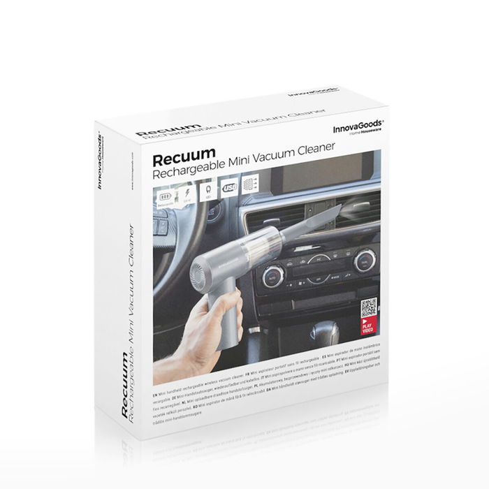 Mini Aspirateur à Main sans Fil Rechargeable Recuum InnovaGoods Mini Aspirateur à Main sans Fil Rechargeable Recuum InnovaGoods