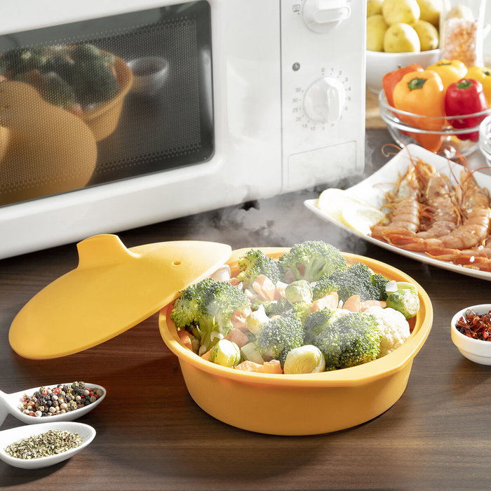 Cuiseur à Vapeur en Silicone Multifonction avec Recettes Silicotte InnovaGoods Cuiseur à Vapeur en Silicone Multifonction avec Recettes Silicotte InnovaGoods