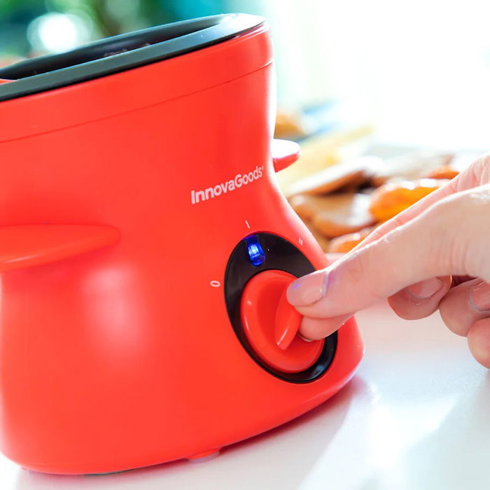 Innovagoods Fondue de chocolat 300 ml 25 W avec accessoires (1 spatule, 10 fourchettes, 10 pics)