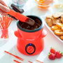 Innovagoods Fondue de chocolat 300 ml 25 W avec accessoires (1 spatule, 10 fourchettes, 10 pics)