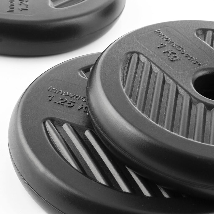 Ensemble de Poids Réglables6 en 1 avec Guide d’Exercices Sixfit InnovaGoods Ensemble de Poids Réglables6 en 1 avec Guide d’Exercices Sixfit InnovaGoods