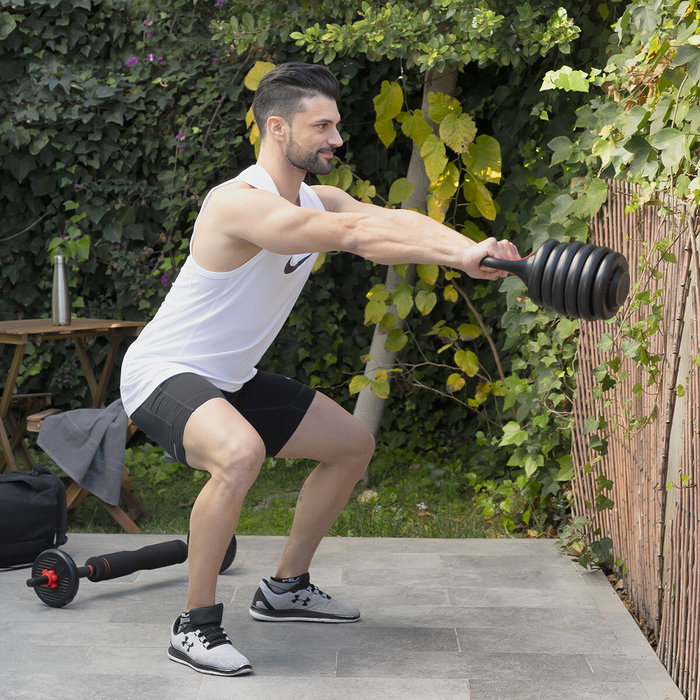 Ensemble de Poids Réglables6 en 1 avec Guide d’Exercices Sixfit InnovaGoods Ensemble de Poids Réglables6 en 1 avec Guide d’Exercices Sixfit InnovaGoods