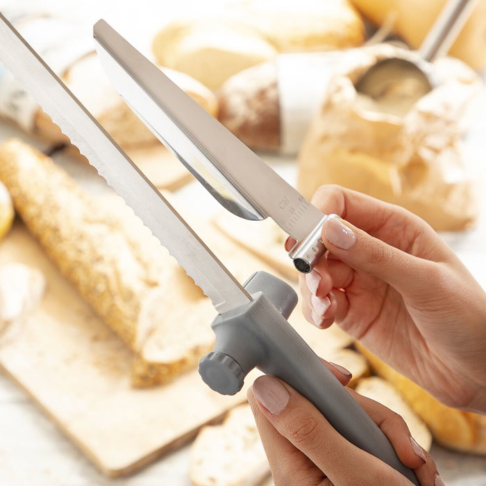 Couteau à Pain avec Guide de Coupe Réglable Kutway InnovaGoods