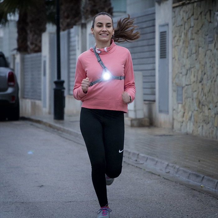 Harnais de Sport avec Lumières LED Safelt InnovaGoods Harnais de Sport avec Lumières LED Safelt InnovaGoods