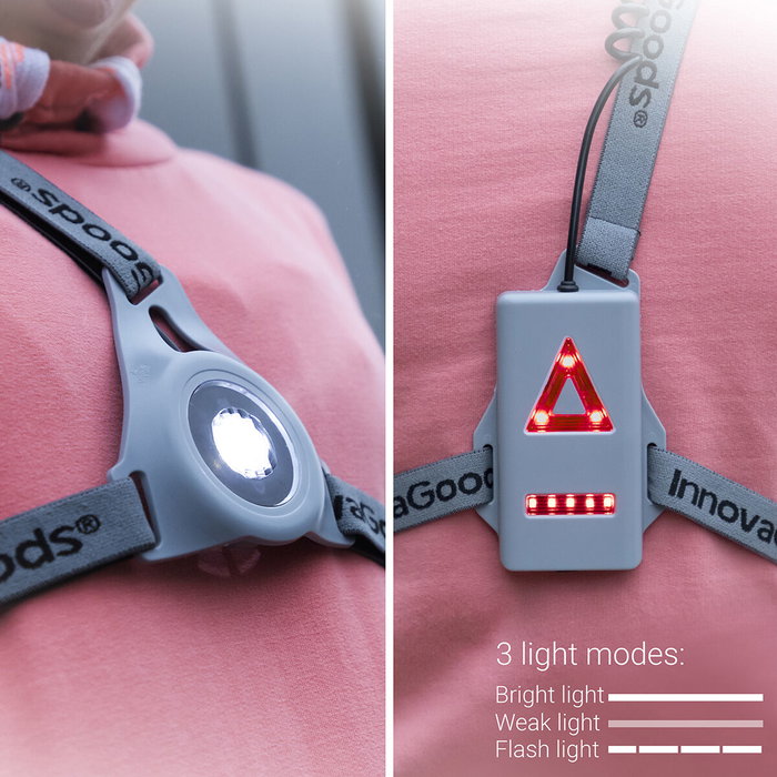 Harnais de Sport avec Lumières LED Safelt InnovaGoods Harnais de Sport avec Lumières LED Safelt InnovaGoods